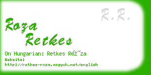 roza retkes business card